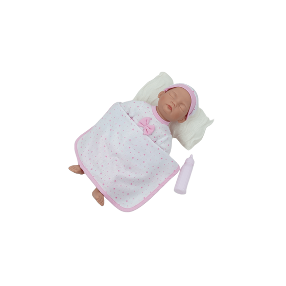 Super Cute Sleeping Realistic Reborn Baby Doll Chubby Cheeks Newborn Boy Dolls Toy with Wispy Eyelashes
