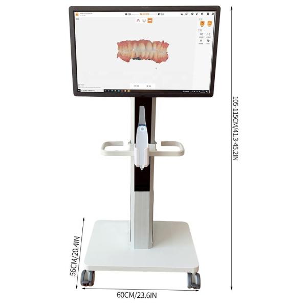 Oral Scanner Computer Laptop Oral Stand OS-1 All In One Touch Control Dental Cart Medical Trolley Cart For Dentistry