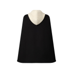 Ribbed Hood Double Face Cape