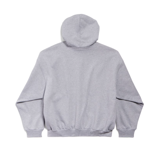 Men's Patch Guard-Robe Medium Fit Hoodie Grey & Silver