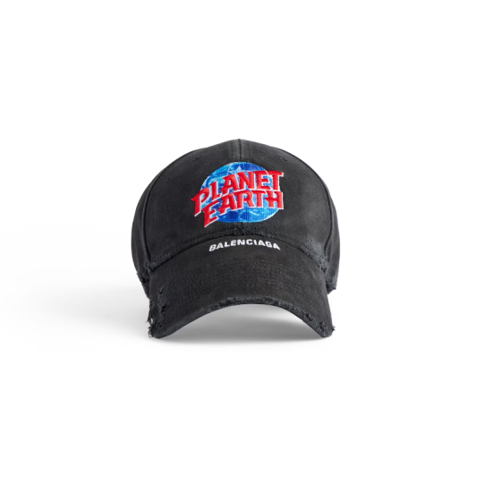 Men's Planet Earth Cap Black
