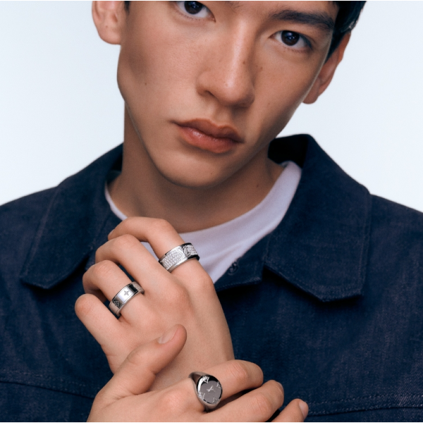 Les Gastons Vuitton Large ring, white gold and diamonds
