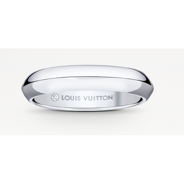 LV DIAMONDS 4 mm Platinum Wedding Ring