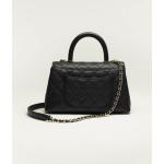 Flap bag with handle