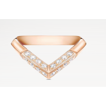 LV DIAMONDS PAVÉ V 18-carat gold (pink) ring
