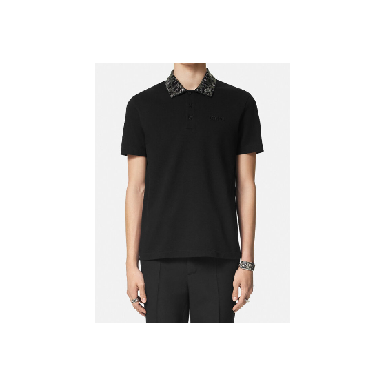 Crystal Leopard Polo Shirt