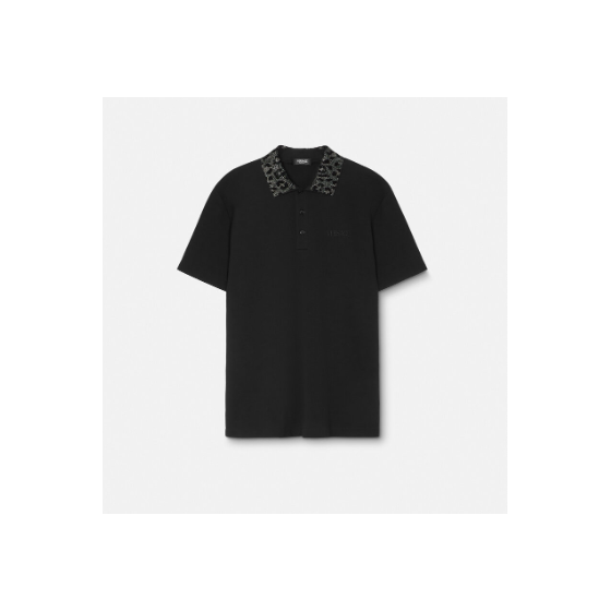 Crystal Leopard Polo Shirt