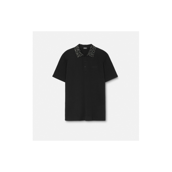 Crystal Leopard Polo Shirt