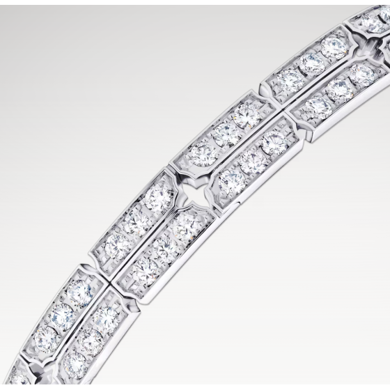 TUMBLER 18K Gold (White) Diamond Bracelet
