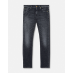 Medusa embroidered slim-fit jeans