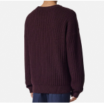 Medusa embroidered cable-knit sweater