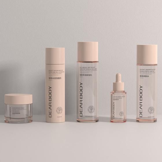 Mingdun OEM Cosmetic Packaging Set Skin Care Face Care Cosmetic Packaging Set Wholesale Luxury Hotel Set