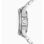 men's large dial luminous diving steel belt mechanical watch