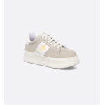 Light beige suede calf leather