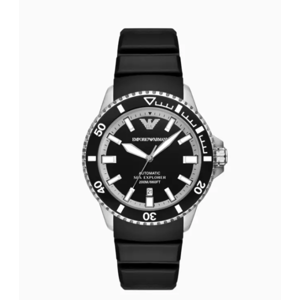 Men's Large Dial Tire Pattern Adjustable Diving Mechanical Watch