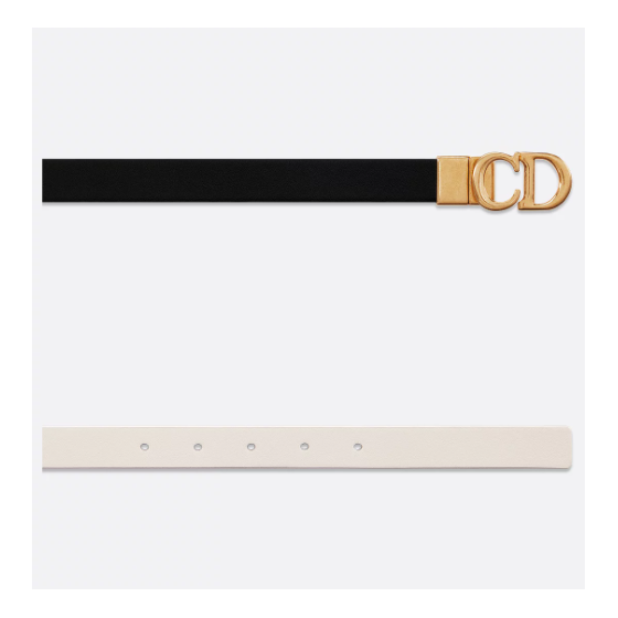 Black & Latte Smooth Calf Leather 20mm