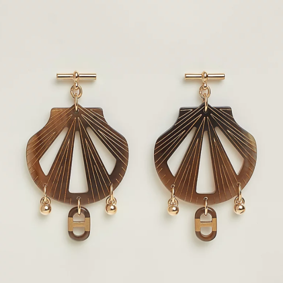 Hermes sur Mer earrings, large model