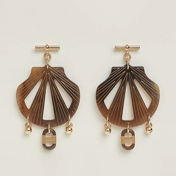 Hermes sur Mer earrings, large model