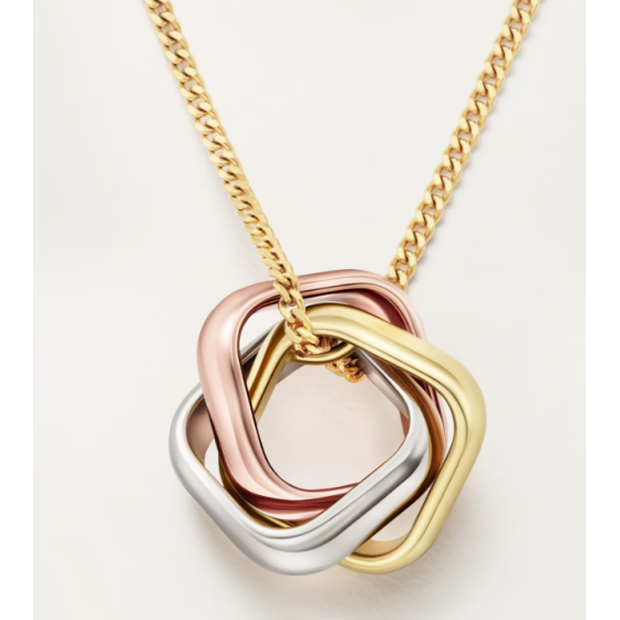 Trinity Cushion Necklace