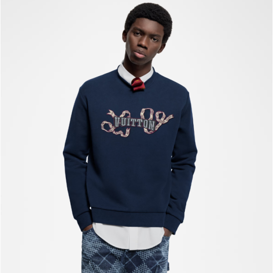Embroidered Cotton Crewneck
