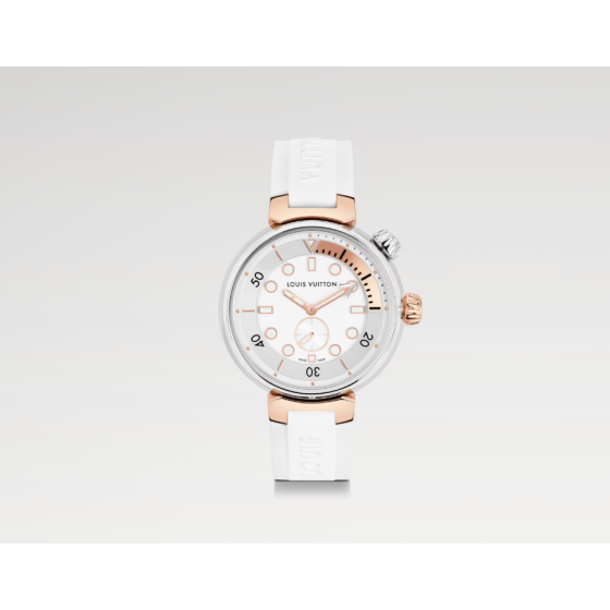 Tambour Street Diver, quartz, 39.5mm, steel & rose gold