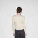 Wool Lurex Check Jacquard Cardigan