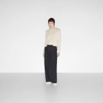 Wool Lurex Check Jacquard Cardigan