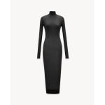 Stretch-jersey turtleneck dress