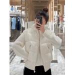 MONCLER/Moncler down jacket new knitted down splicing women's autumn and winter jacket