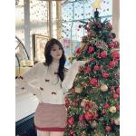 Disney red elements New Year's Eve Christmas sweater clothing for women, atmosphere outfit, a complete set of skirts for autumn and winter