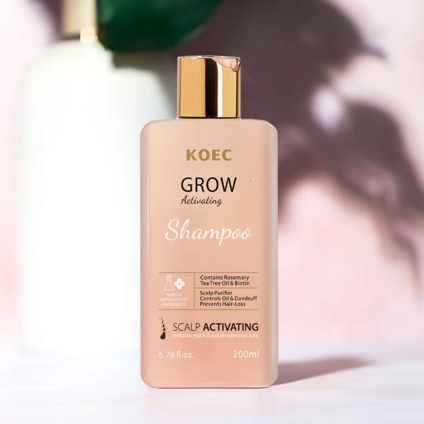 KOEC Grow Activating Shampoo Deeply Nourishes Hair Prevents Hair Loss Rejuvenates the Scalp While Fighting Chronic Scalp Problem
