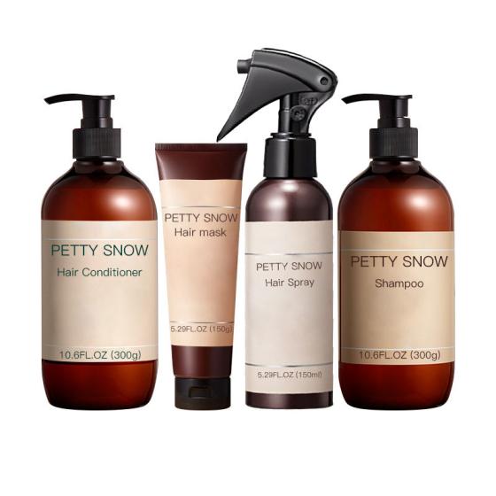 OEM organic shampoo conditioner hair private label vegan sulfate free rice hair care set