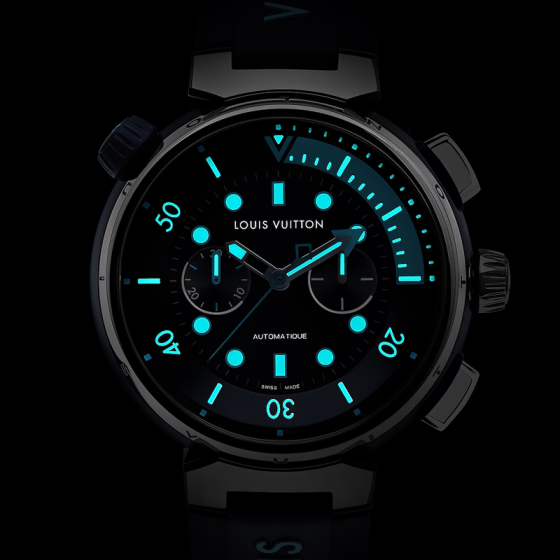 Tambour Street Diver Chronograph, automatic, 46mm, steel