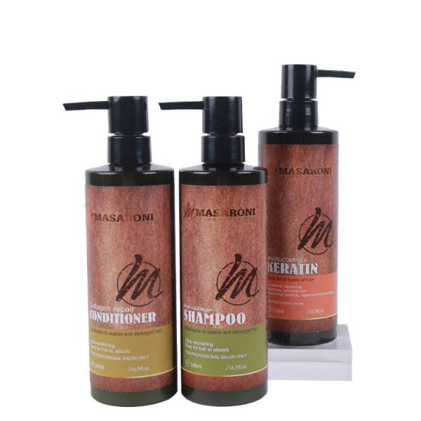 Masaroni OEM Bulk Best Private Label Herbal Organic Hair Care Keratin Shampoo Conditioner
