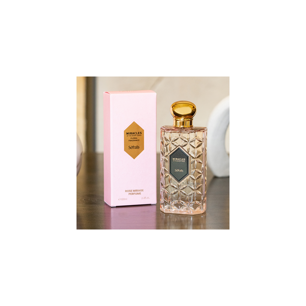 Sefralls Rose Mirage Perfume Floral Fragrance Luxury Perfumes Long-Lasting Floral Rose Fragrance Delicate and Fresh Floral Scent