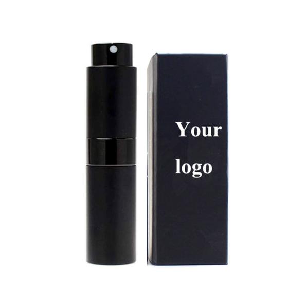 Twist Up perfume Atomizer 8ml 10ml 15ml Aluminum Travel Glass Spray Perfume Refillable Bottles With Box