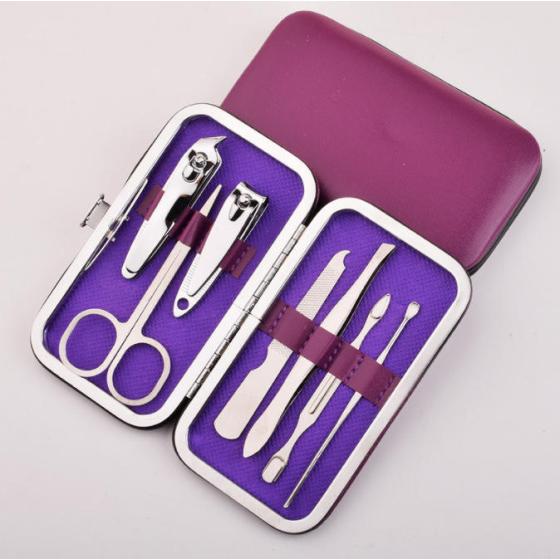 Personal Care Travel Kit Custom Logo PU Manicure Pedicure Set for Guests Nail Care Tool Kit