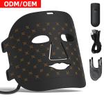 Hot selling products 2023 Led Light Therapy Electric Face Mask Black Beauty Skin Care 7 Colors Silicone Facial Mask Device