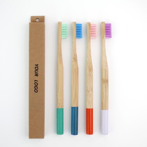 Biodegradable Bamboo Toothbrush Round Handle High Quality Toothbrush For oral care