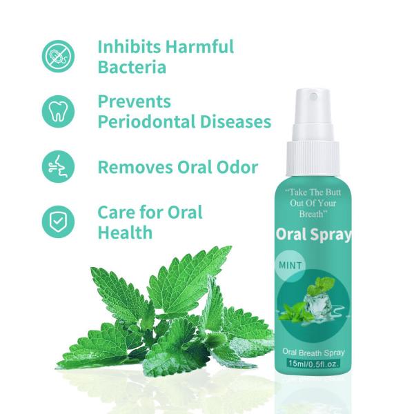 Herbal Halitosis with Oral Fresh Spray The Oral Freshening Spray Lasts Long-lasting Freshness Natural Fresh Breath Mouth Spray