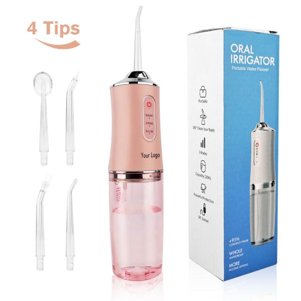 Waterproof IPX7 Rechargeable Dental Jet Cordless Care Electric Oral Irrigator Professional Teeth Cleaning Water Flosser