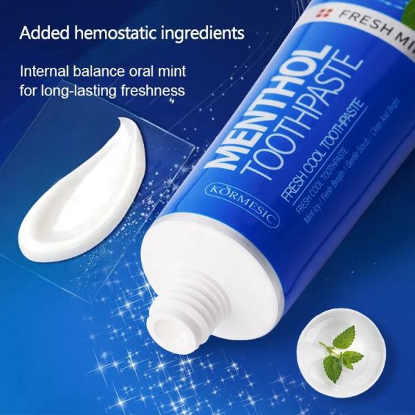 KORMESIC Wholesale 120g Whitening Day Night Oral Care Mint Smell Toothpaste for seneitive teeth