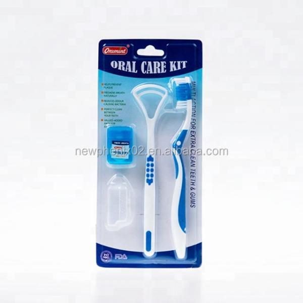 OEM teeth cleaning product Private Label Oral hygiene care Cheap Oral care kit with toothbrush dental floss