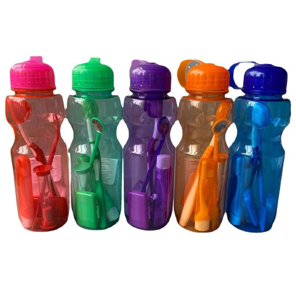 8 in 1 travel bottle dental cleaning kit orthodontic toothbrush kit personal oral care kit