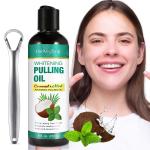Wholesale 237ml Natural Organic Mouthwash Private Label Teeth Whitening Coconut Mint Pulling Oil Mouth Wash For Mouth Gum Health