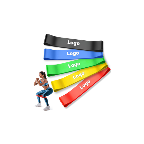Custom Logo Latex Resistance Band Loop Exercise Band for Home Gym Yoga Mini Resistance Bands for Workout