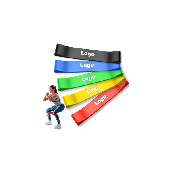 Custom Logo Latex Resistance Band Loop Exercise Band for Home Gym Yoga Mini Resistance Bands for Workout