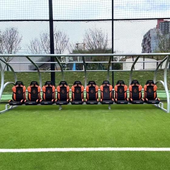 2024 Popular Baseball Game Player Seats Portable Shelter Seats Substitute Bench Team Aluminum