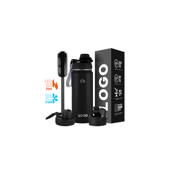 Custom Logo Stainless Steel Insulated Vacuum Flasks With Wide Mouth Water Bottle 32oz 40oz Stainless Steel sports Bottle