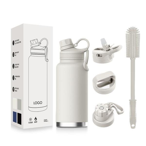 HOT selling Double Wall Stainless Steel Insulated Water Bottle Growler Sports Water Steel Bottle Custom Logo